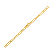 14K Yellow Gold Lite Paperclip Anklet (3.2mm)