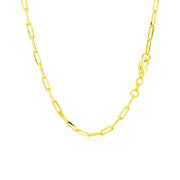 18K Yellow Gold Paperclip Chain (2.5mm)