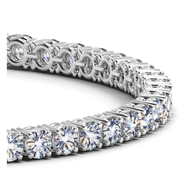 Lab Grown Round Diamond Tennis Bracelet in 14k White Gold (8 cctw F/G  VS2/SI1)