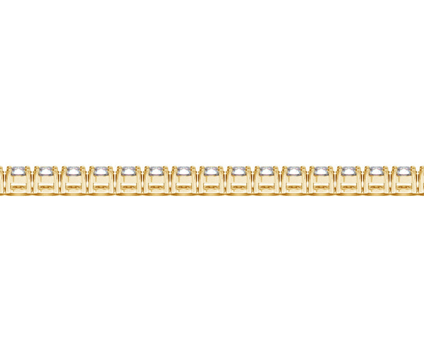 Lab Grown Round Diamond Tennis Bracelet in 14k Yellow Gold (10 cctw F/G  VS2/SI1)