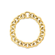14k Yellow Gold Round Link Bracelet