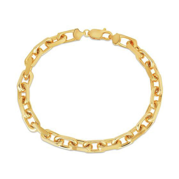 6.1mm 14k Yellow Gold French Cable Chain Bracelet