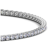 Lab Grown Round Diamond Tennis Bracelet in 14k White Gold (2 cctw F/G  VS2/SI1)
