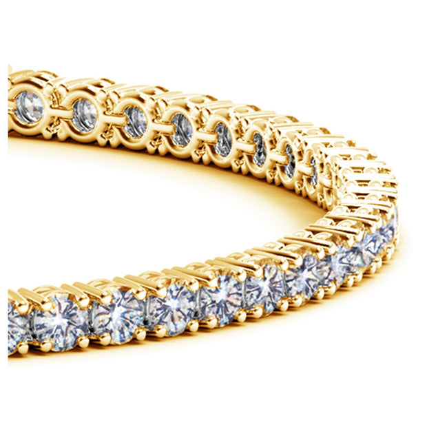 Lab Grown Round Diamond Tennis Bracelet in 14k Yellow Gold (6 cctw F/G  VS2/SI1)