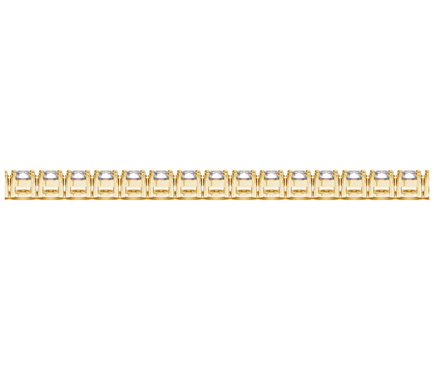 Lab Grown Round Diamond Tennis Bracelet in 14k Yellow Gold (8 cctw F/G  VS2/SI1)