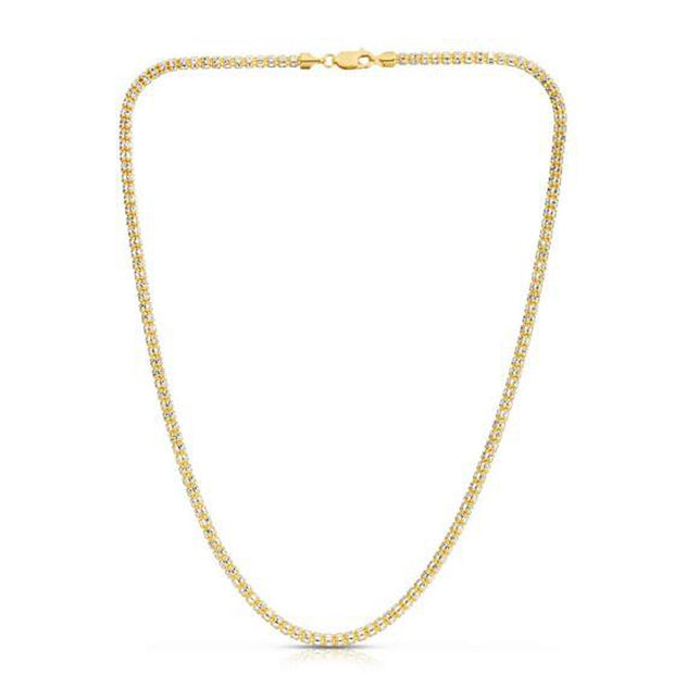 Ice Barrel Chain in 14k Yellow Gold (3.1 mm)