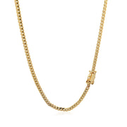 3.2mm 10k Yellow Gold Classic Solid Miami Cuban Chain