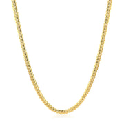 2.6mm 10k Yellow Gold Classic Solid Miami Cuban Chain