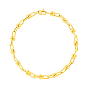 14k Yellow Gold 7 1/2 inch Jax Chain Bracelet