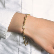 14k Yellow Gold 7 1/2 inch Jax Chain Bracelet