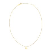 14K Yellow Gold Leo Necklace