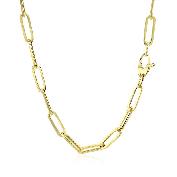 10K Yellow Gold Lite Paperclip Chain (4.2mm)