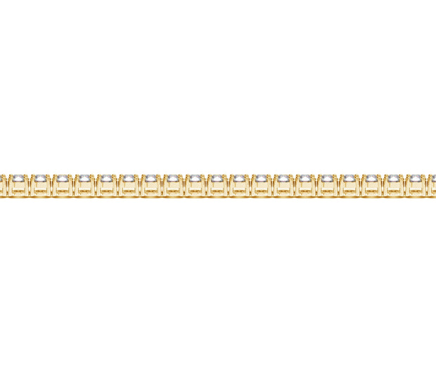 Lab Grown Round Diamond Tennis Bracelet in 14k Yellow Gold (4 cctw F/G  VS2/SI1)