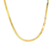 Imperial Herringbone Chain in 10k Yellow Gold (2.8 mm)
