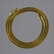 Imperial Herringbone Chain in 10k Yellow Gold (2.8 mm)