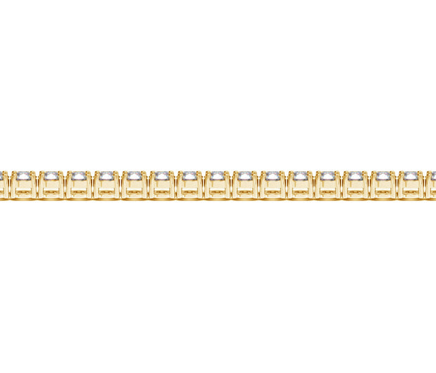 Lab Grown Round Diamond Tennis Bracelet in 14k Yellow Gold (7 cctw F/G  VS2/SI1)