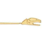 14k Yellow Gold Serpent Necklace