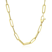 14K Yellow Gold Bold Paperclip Chain (4.2 mm)