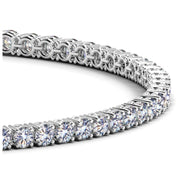 Lab Grown Round Diamond Tennis Bracelet in 14k White Gold (4 cctw F/G  VS2/SI1)