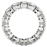 Round Cut Lab Grown Diamond Eternity Ring in 14k White Gold (6 cttw FG/VS2)