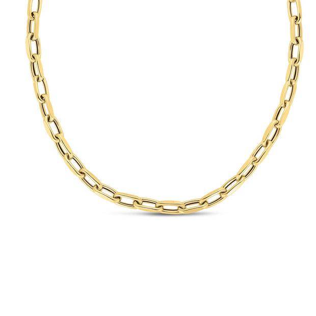 14k Yellow Gold French Cable Link Necklace (6mm)