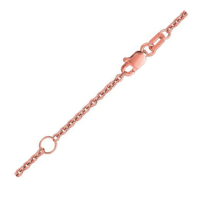 Extendable Cable Chain in 18k Rose Gold (1.8mm)