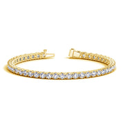 Lab Grown Round Diamond Tennis Bracelet in 14k Yellow Gold (8 cctw F/G  VS2/SI1)