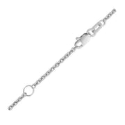 Extendable Cable Chain in 18k White Gold (1.8mm)