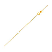Double Extendable Diamond Cut Cable Chain in 14k Yellow Gold (0.68mm)