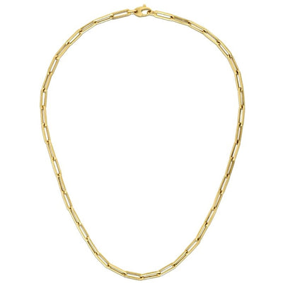 10K Yellow Gold Lite Paperclip Chain (4.2mm)