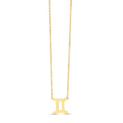 14K Yellow Gold Gemini Necklace