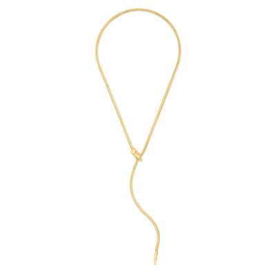 14k Yellow Gold Serpent Necklace