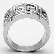 3W329 - Rhodium Brass Ring with No Stone