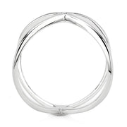 3W1584 - Rhodium Brass Ring with AAA Grade CZ  in Clear