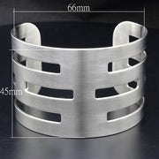 LO1948 - High polished (no plating) Stainless Steel Bangle with No Stone