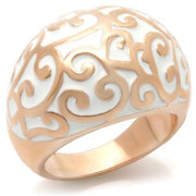 0W210 - Rose Gold Brass Ring with No Stone