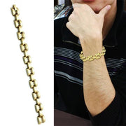 LO2425 - Gold Brass Bracelet with No Stone