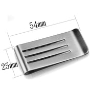 LO3383 - High polished (no plating) Stainless Steel Money clip with No Stone