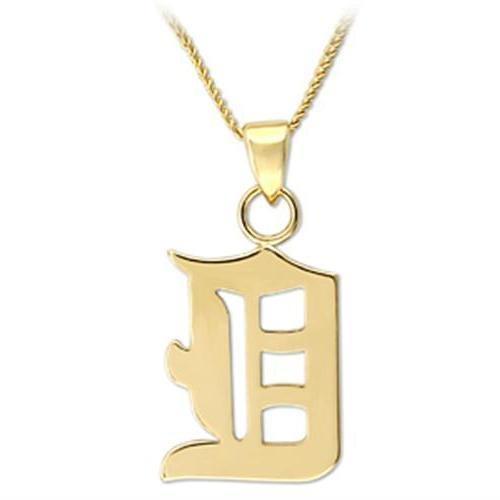 LO688 - Gold Brass Chain Pendant with No Stone