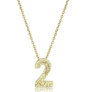 LO3461 - Flash Gold Brass Chain Pendant with Top Grade Crystal  in Clear