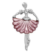 LO2779 - Imitation Rhodium White Metal Brooches with Top Grade Crystal  in Clear