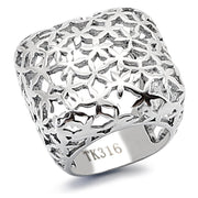 TK133 - High polished (no plating) Stainless Steel Ring with No Stone