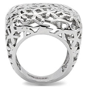 TK133 - High polished (no plating) Stainless Steel Ring with No Stone