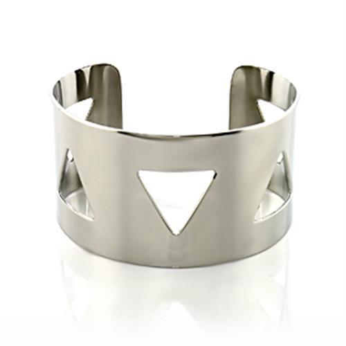 LO480  Stainless Steel Bangle with No Stone in No Stone