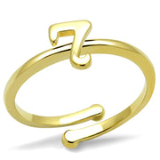 LO4004 - Flash Gold Brass Ring with No Stone