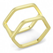 LO4264 - Matte Gold Brass Ring with No Stone
