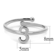 LO4021 - Rhodium Brass Ring with No Stone