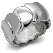 TK049 - High polished (no plating) Stainless Steel Ring with No Stone