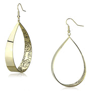 LO2721 - Gold Iron Earrings with No Stone