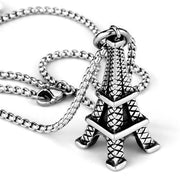 TK1990 - High polished (no plating) Stainless Steel Necklace with No Stone